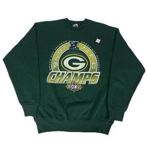 Vintage Green Bay Packers Sweatshirt 1997 NFC Champs Crewneck Shirt Size Large